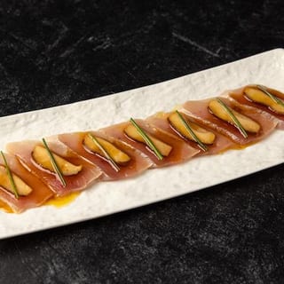 Albacore Sashimi with Kogashi Butter Soy